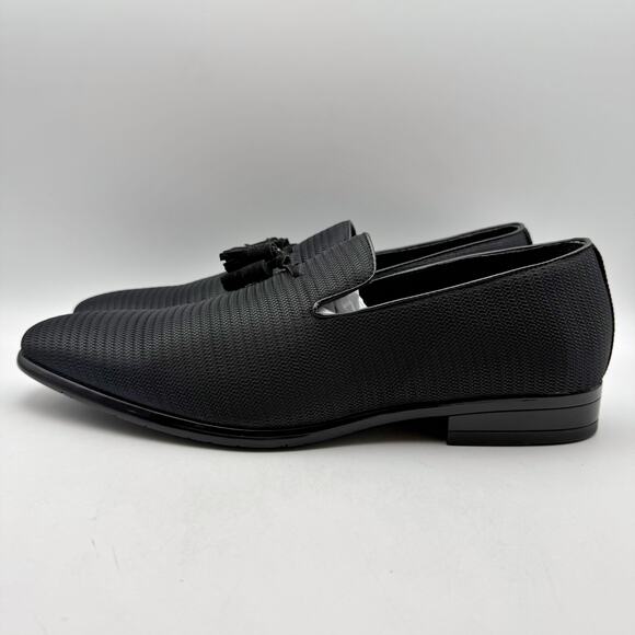Stacy Adams Mens Tazewell Tassel Loafer US 11 M EU 44 Black Slip On EUC - Picture 8 of 14